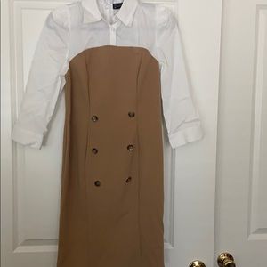 Front button, collar dress